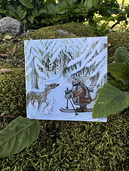 Julkortssaga "Stortrollens julgran"