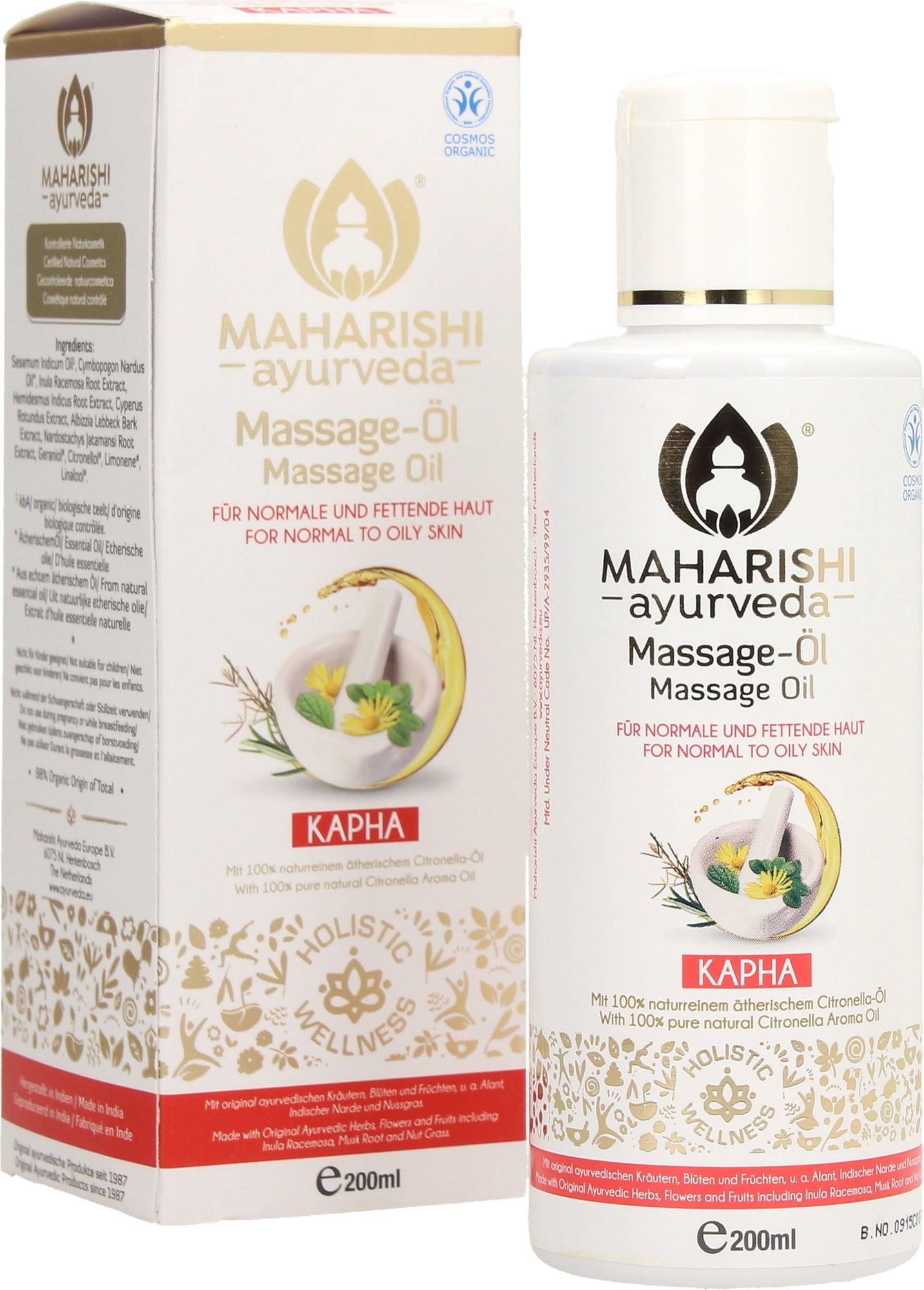 Kapha Massage Oil Eko. 200ml, Maharishi Ayurveda