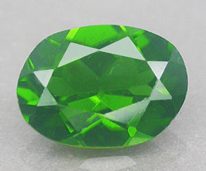 0,73 ct 7x5 mm calibrado ovalado natural AAA cromodiópsido