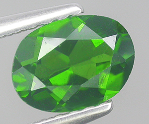 0,73 ct 7x5 mm calibrado ovalado natural AAA cromodiópsido - 3