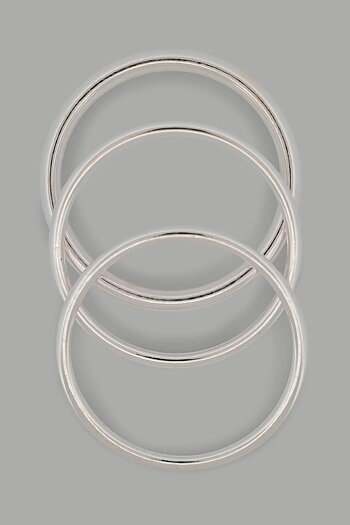 Bow 19 - Bangle Set Of Silver