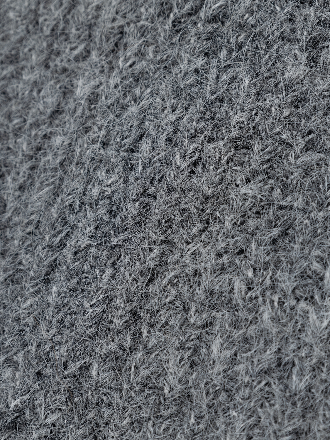 NLFNULO LS SHORT TURTLENECK KNIT dark grey melange - 3