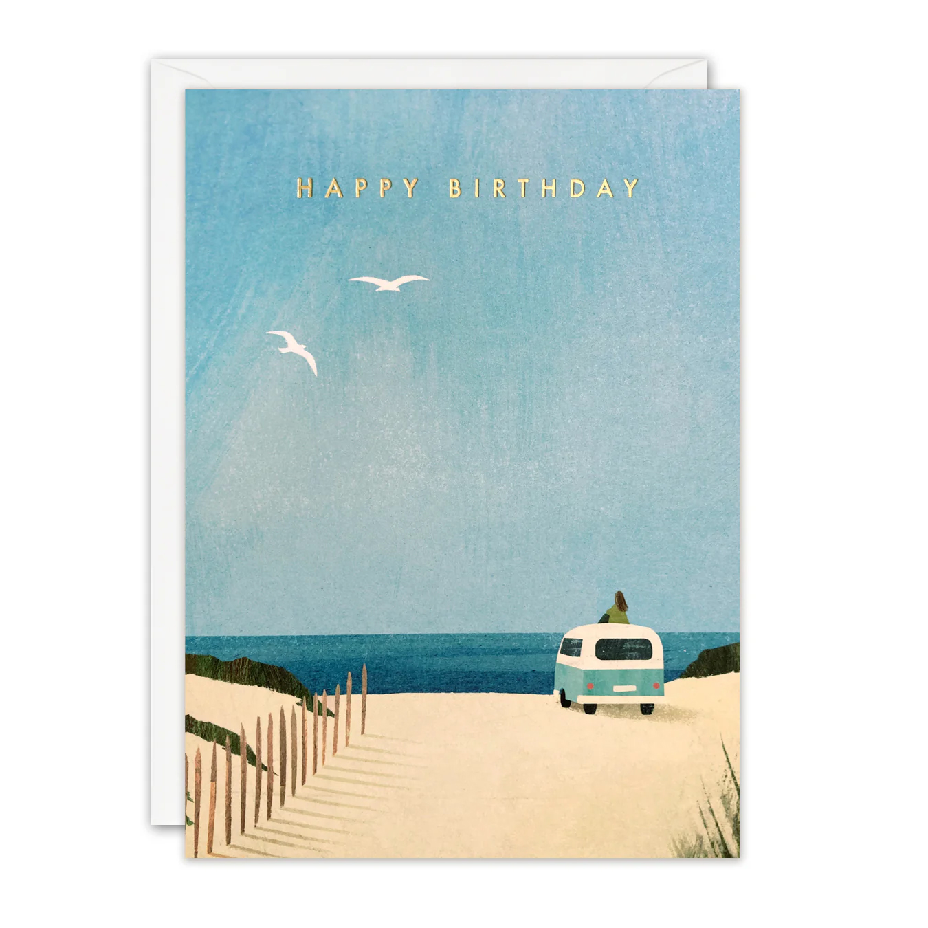 Campervan View Birthday Card
