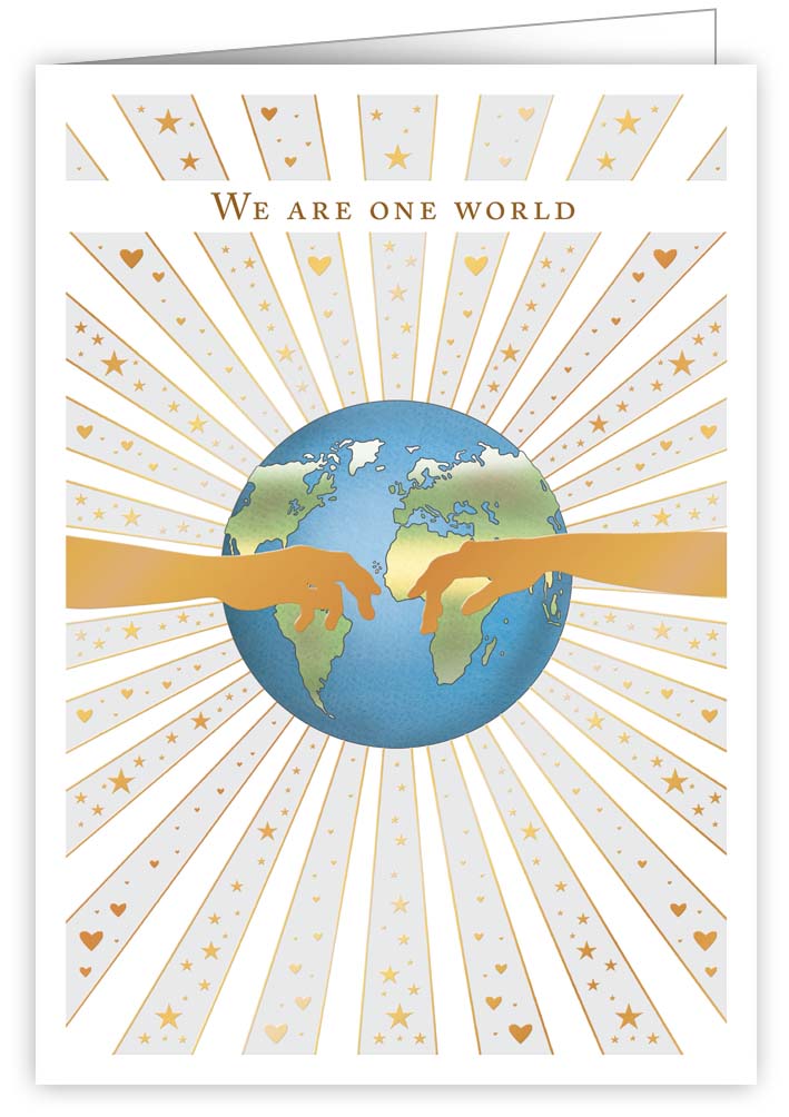 We Are One World, Greeting Card