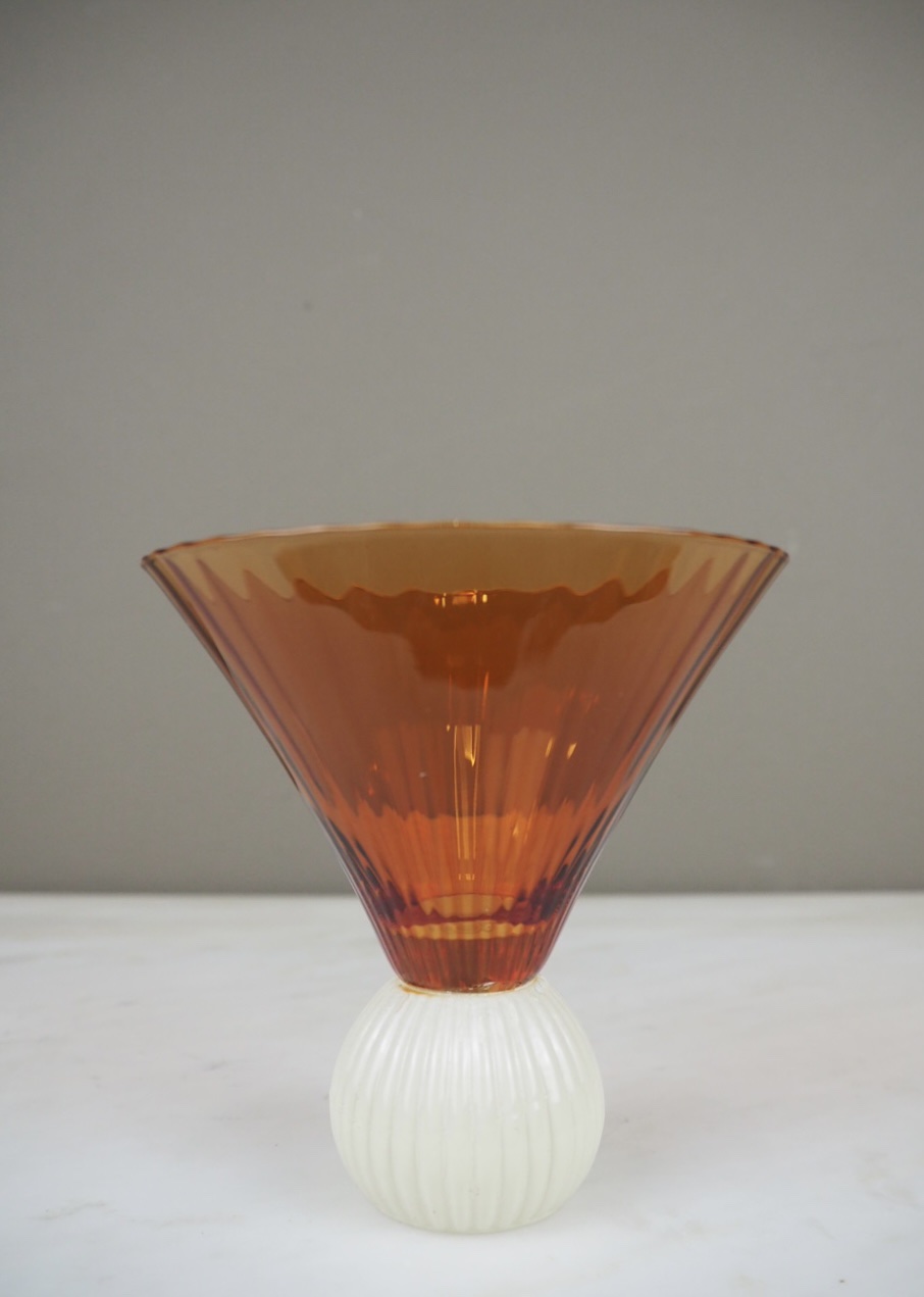 Glass amber/creme