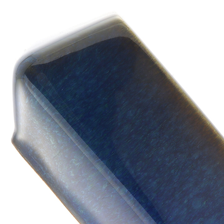 Sven Jonson (Lagun 1960s) Blue Quadratic Candleholder 10 cm (2)