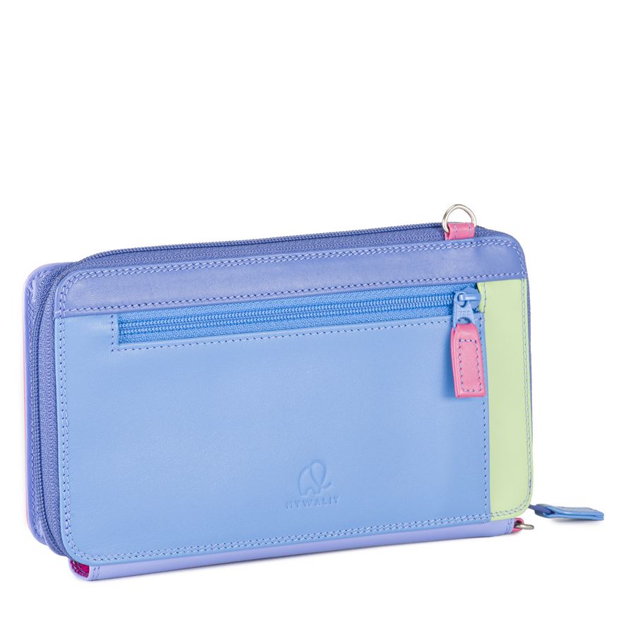 Mobilebag pink violet Genuine leather Mywalit Old town Stockholm  - 4