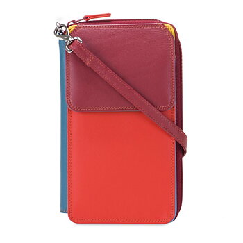 Mobilebag dark red Genuine leather Mywalit Old town Stockholm 