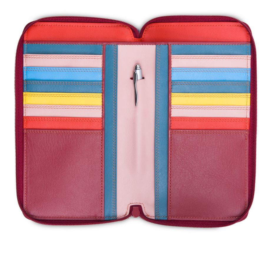 Mobilebag dark red Genuine leather Mywalit Old town Stockholm  - 3