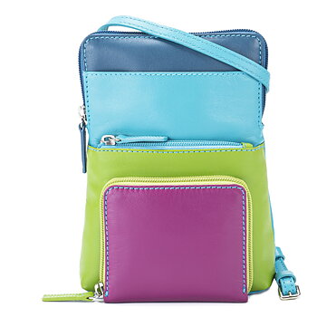 Turquoise multi  Mobilebag Crossbody Mywalit Old Town Stockholm