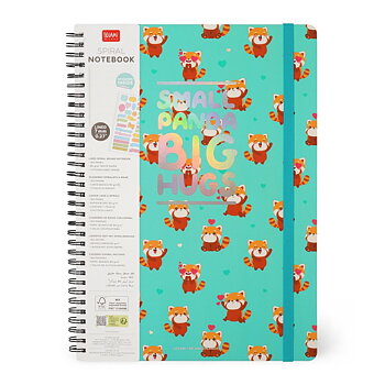 Spiralblock, Linjerat Maxi, Red panda (A4NOTS0056)