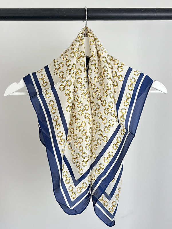 Scarf Horsebit Blue