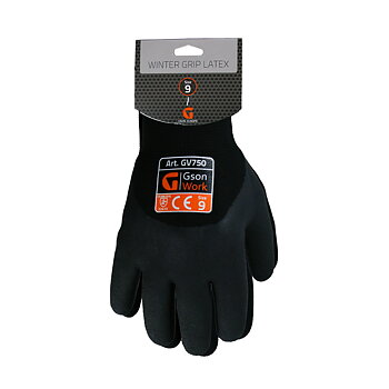 Winter Grip Latex Arbetshandskar