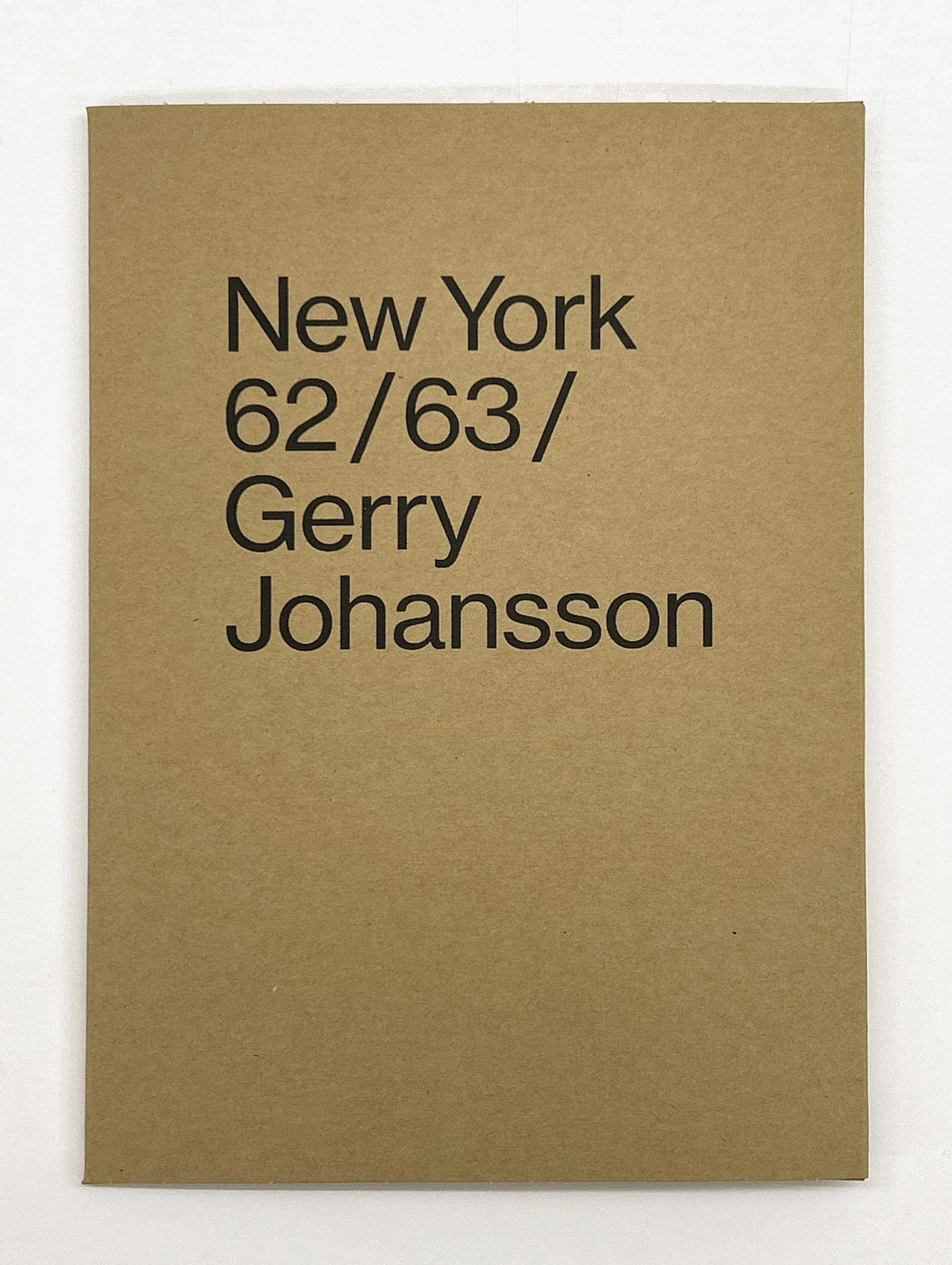 Gerry Johansson - New York 62/63