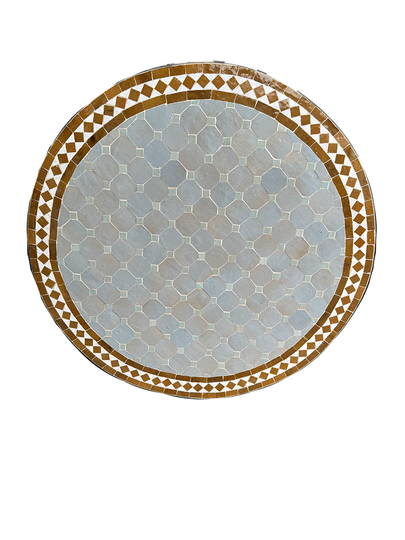Mosaikbord  - grayishbrown
