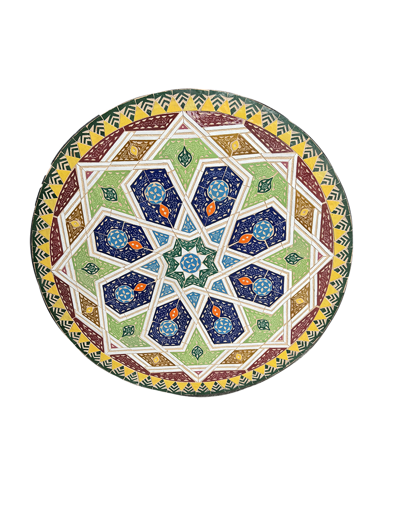 Mosaikbord unikt exemplar 70cm