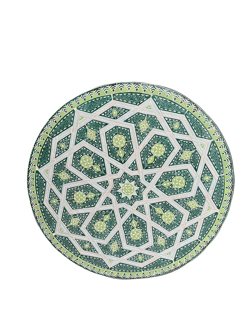 Mosaikbord unikt exemplar 70cm