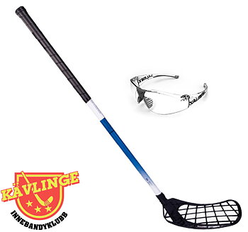 Kävlinge IBK - Startkit - SALMING Mid Lite 35 JR blue/white + Split Vision JR Gunmetal Glasögon