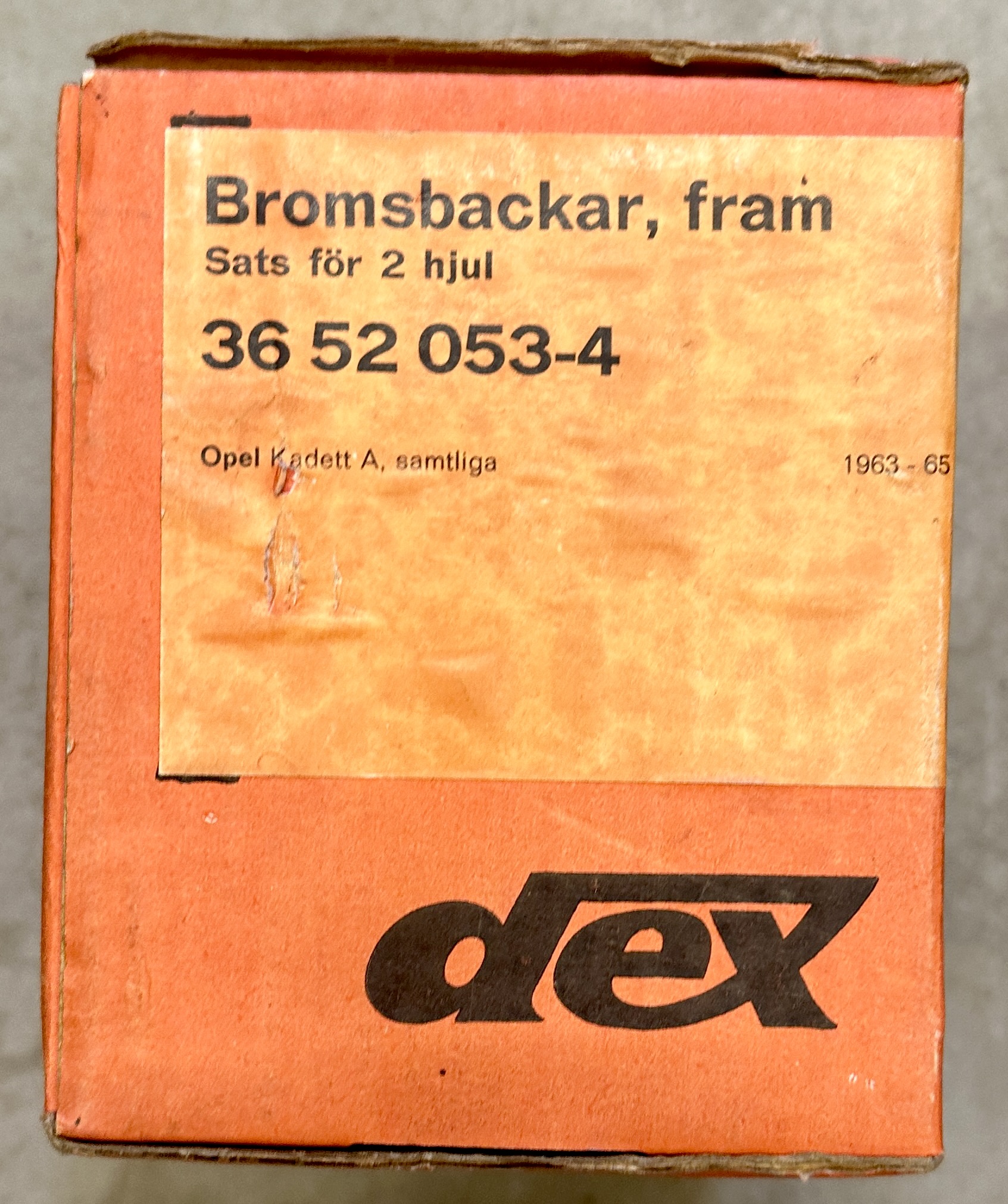 Kadett A 62-65 Bromsbackar fram - 3