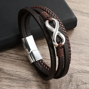 Läderarmband "Eternity"