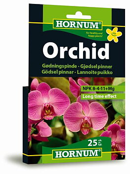 HORNUM  Näringspinnar orkidé 25st.