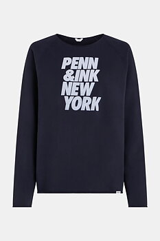Penn & Ink  N.Y SWEATER PRINT Blackish