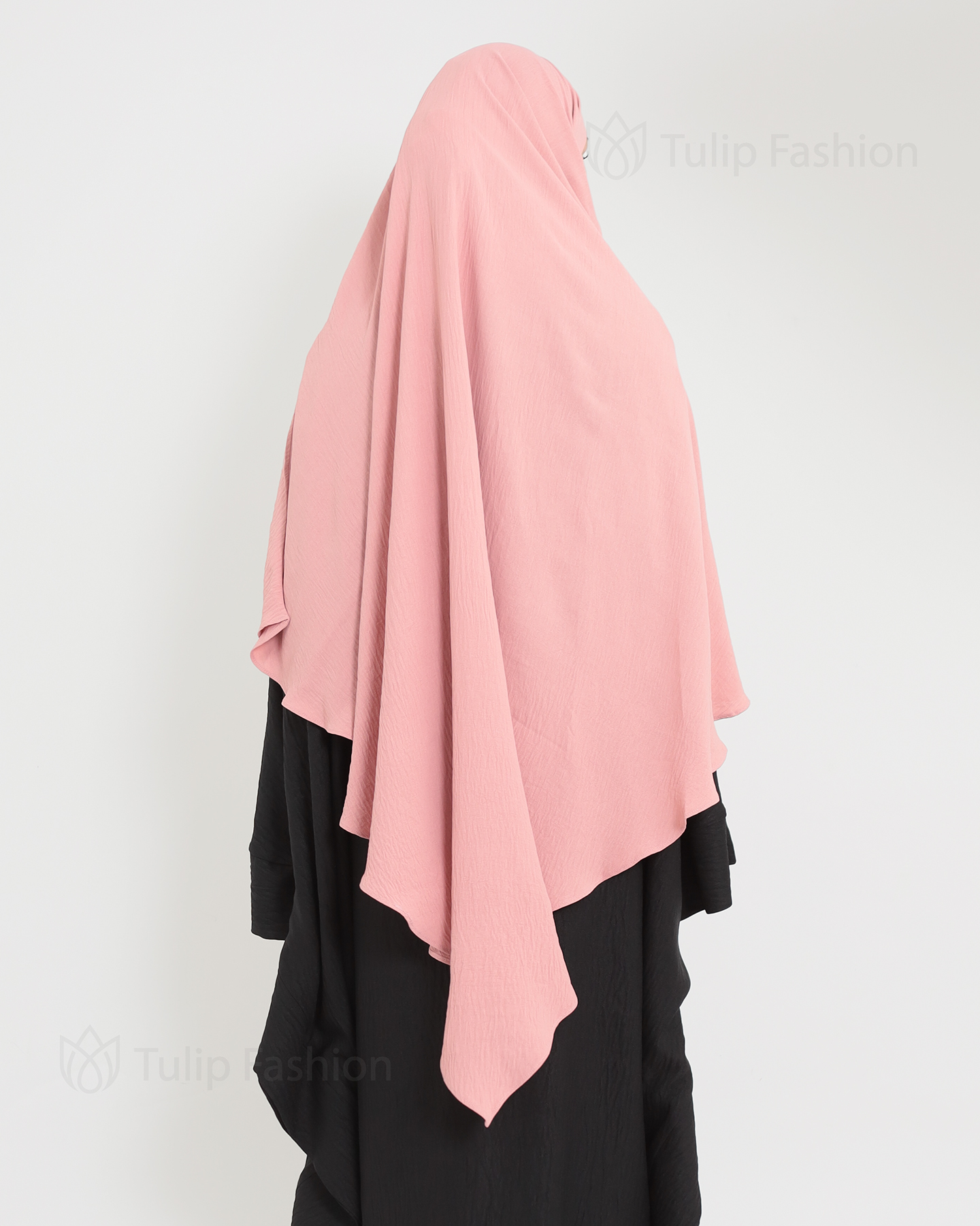Maryam One layer Khimar - Rose - 5