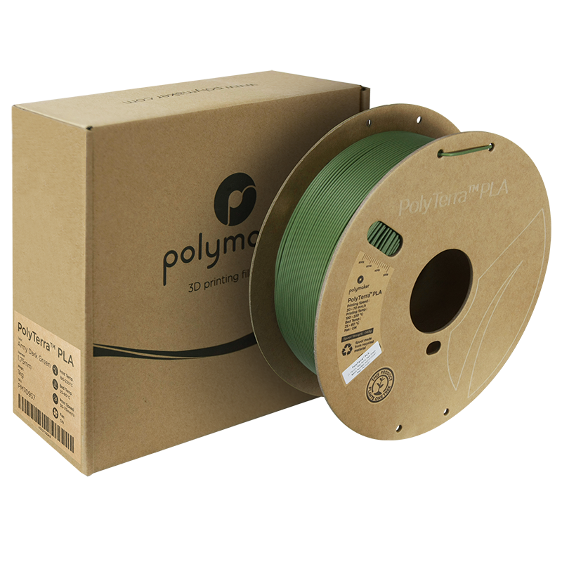 PolyTerra PLA Filament (1.75mm, 1Kg) - Army Dark Green - 2
