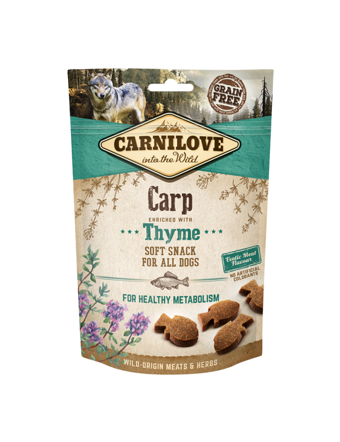 Carnilove Semi Moist Snack Carp with Thyme 200g