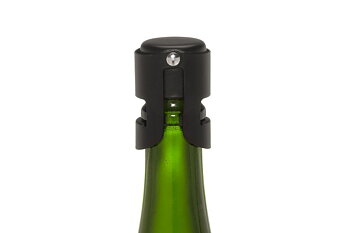 Förslutare champagneflaska svarta