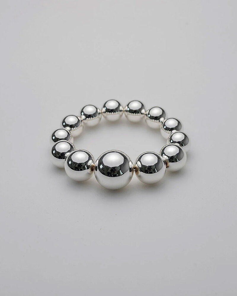 Armband Big Bead silver
