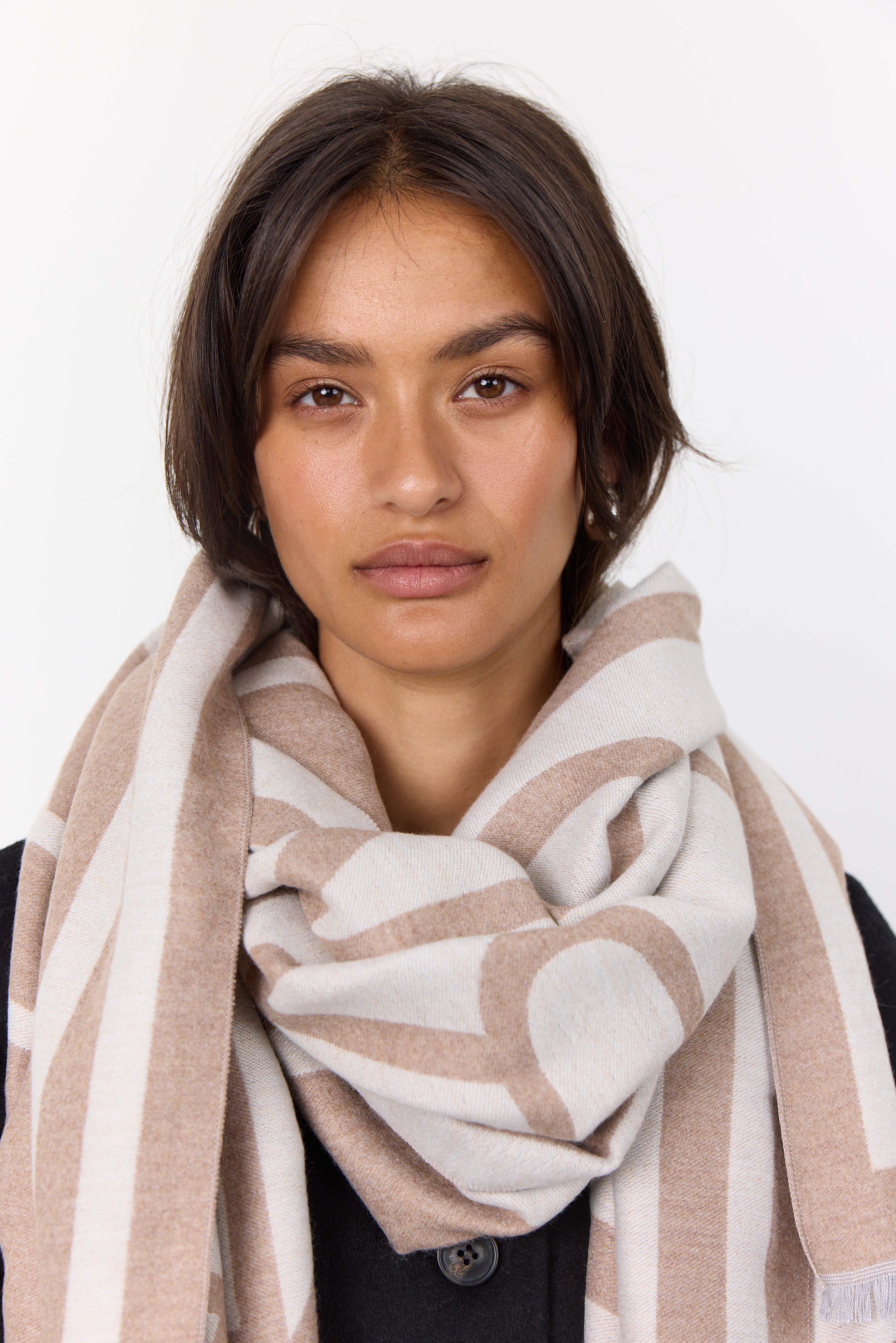Leveté Room - Hartley 1 Scarf Taupe Gray Melange