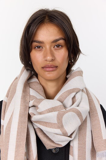 Leveté Room - Hartley 1 Scarf Taupe Gray Melange