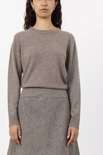 Leveté Room - Eloise 2  Pullover Taupe Gray Melange - 3