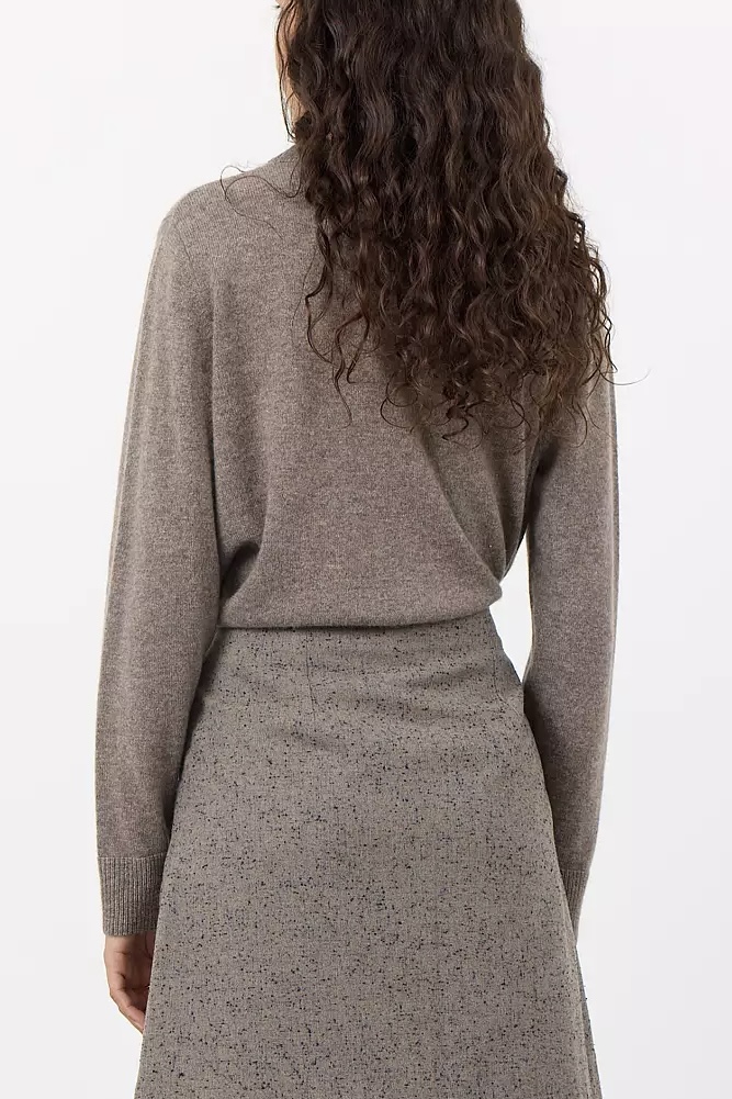 Leveté Room - Eloise 2  Pullover Taupe Gray Melange - 2