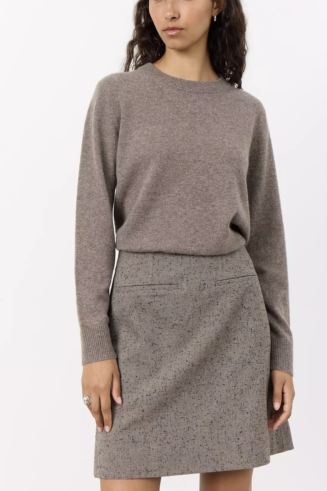 Leveté Room - Eloise 2  Pullover Taupe Gray Melange