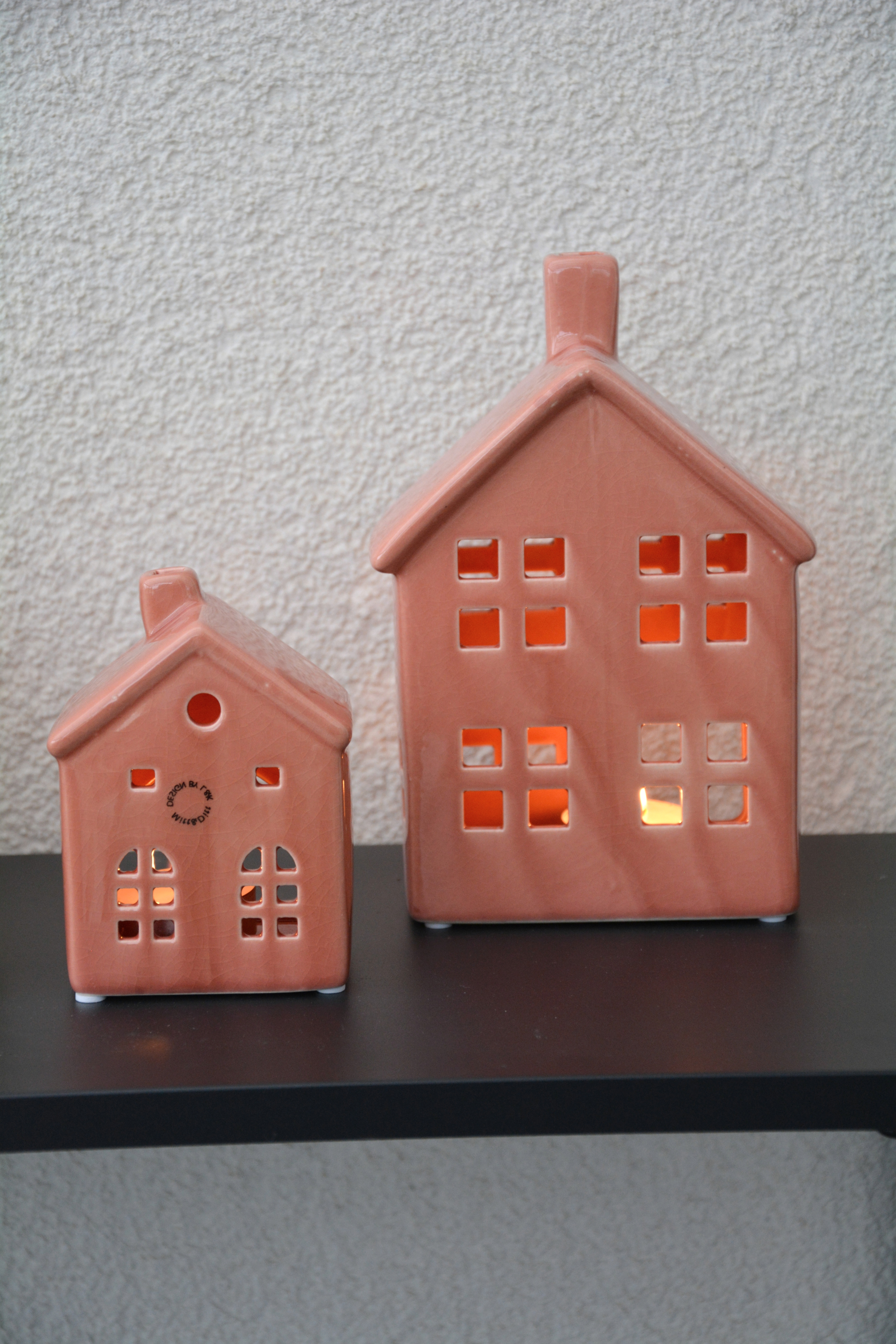 Huslykta rosa keramik stor 19 cm