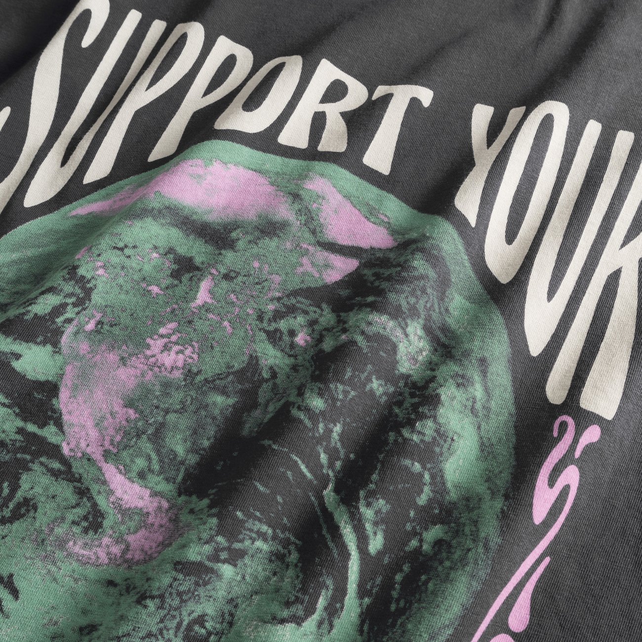 T-shirt, Vadstena Your Planet Charcoal - Dedicated  - 4