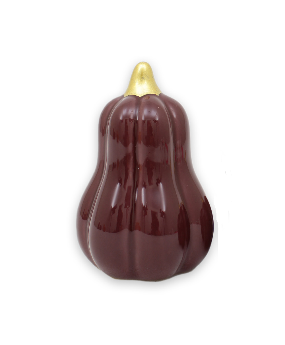 Pumpa aubergine mellan hög 9,2 cm keramik