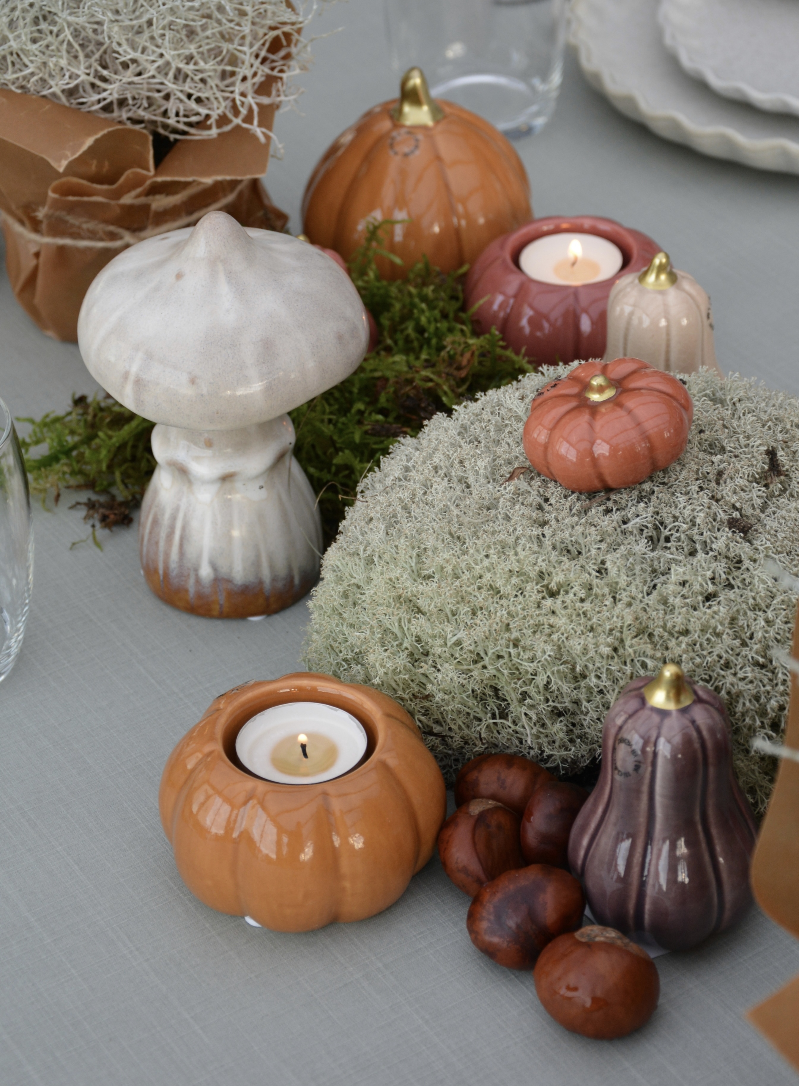 Pumpa aubergine mellan hög 9,2 cm keramik - 4