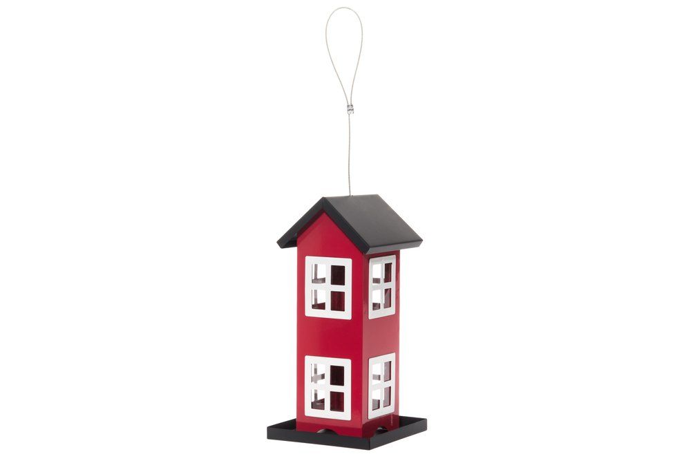 Fågelmatare Hus röd 27 cm