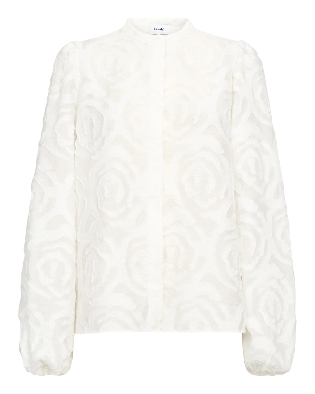 Blus Inga rosor offwhite - 5
