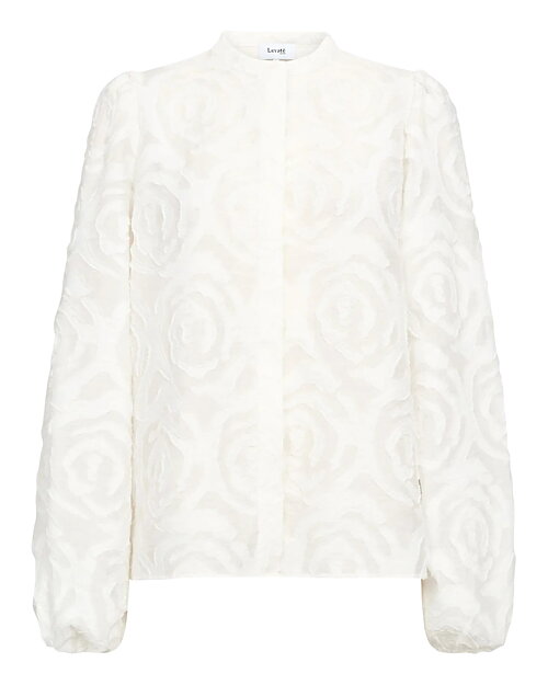 Blus Inga rosor offwhite - 5