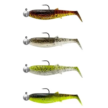Savage Gear Cannibal Shad 10cm 9g+10g #3/0 Clearwater Mix 4pcs