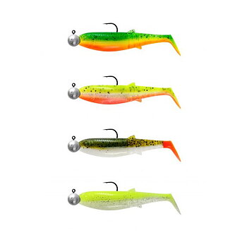 Savage Gear Cannibal Shad 10cm 9g+10g #3/0 Darkwater Mix 4pcs