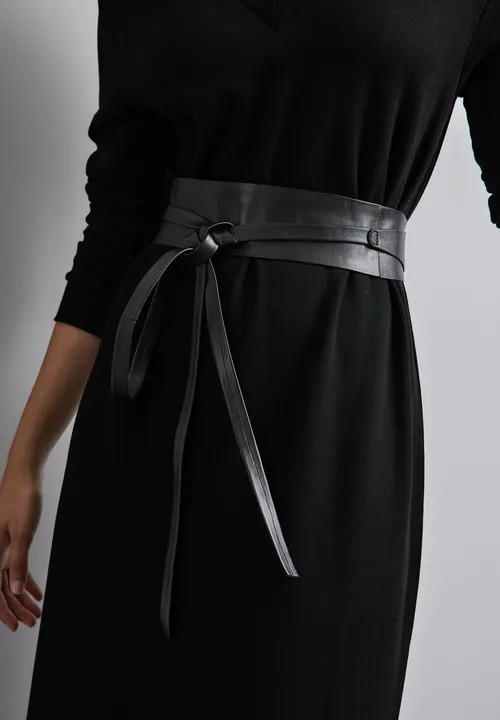Leather Wrap Waist Belt - Street One - 5