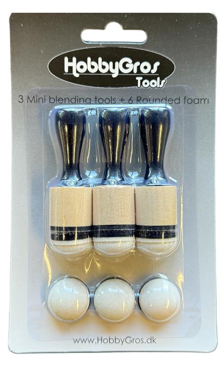 HobbyGros Tools -Mini Blending Tools -Rounded 3 pcs