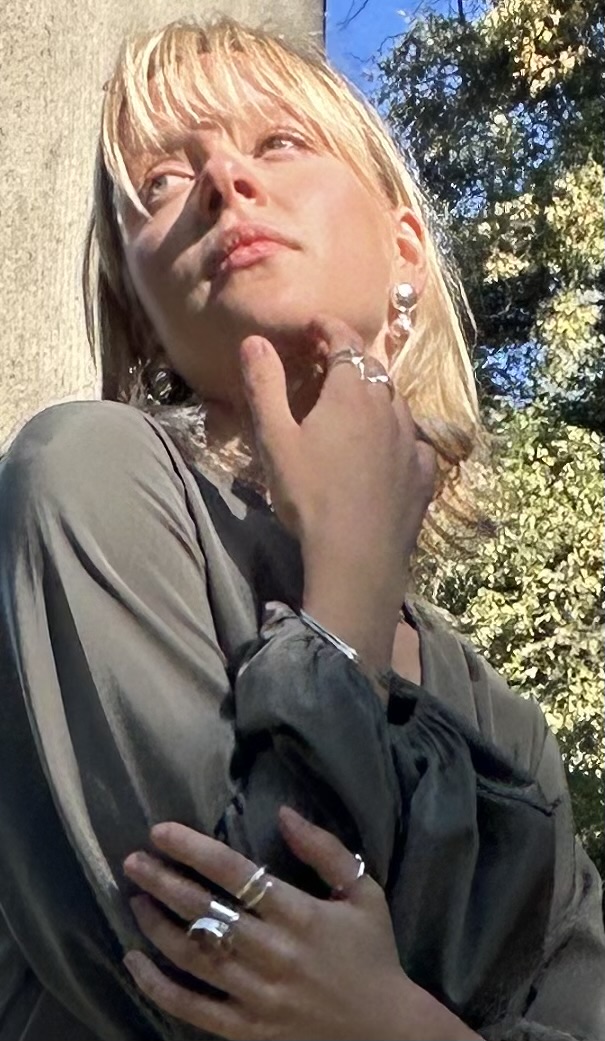 Bead Örhängen Silver