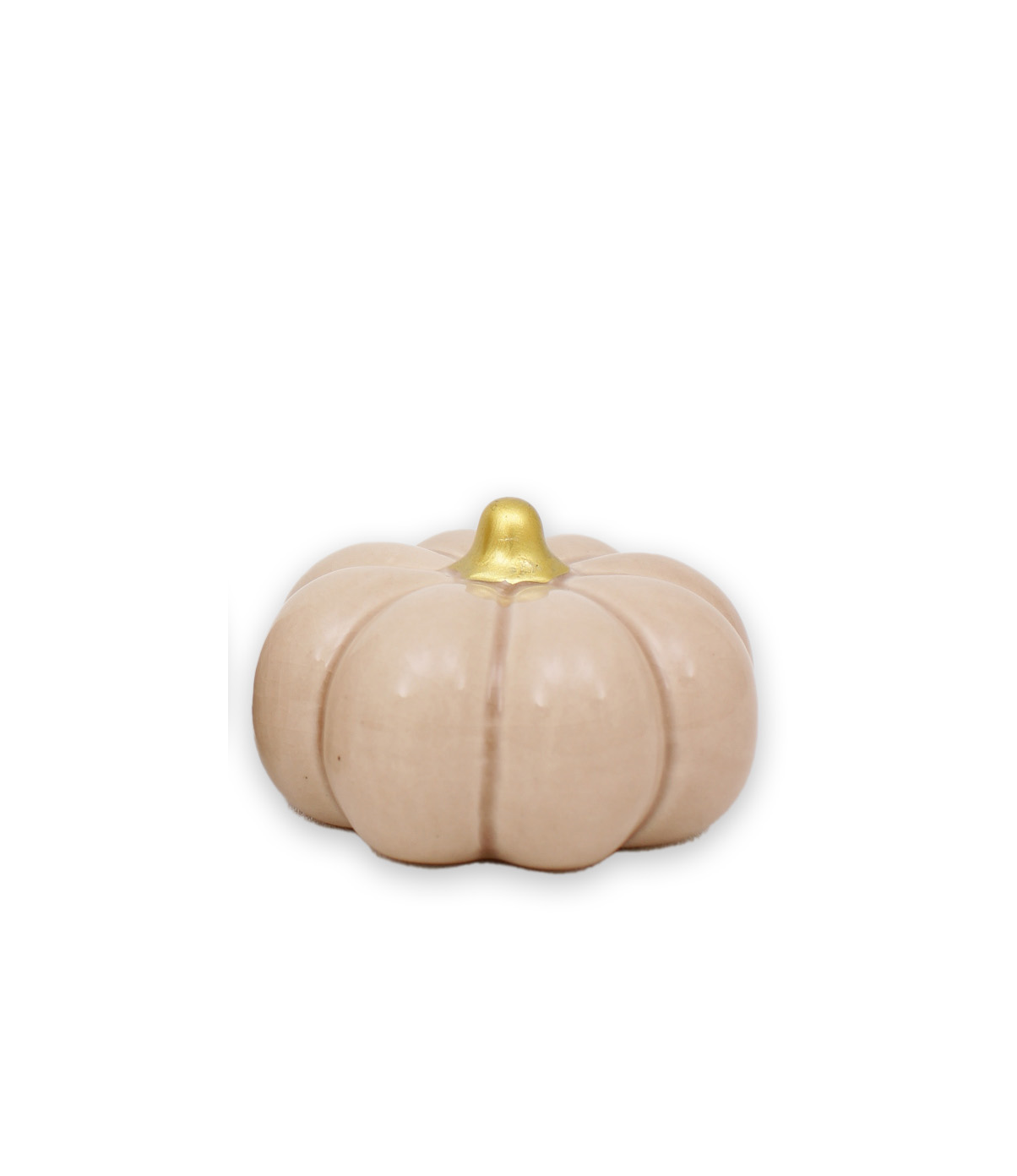 Pumpa beige mellan låg 7,8*4,5 cm keramik