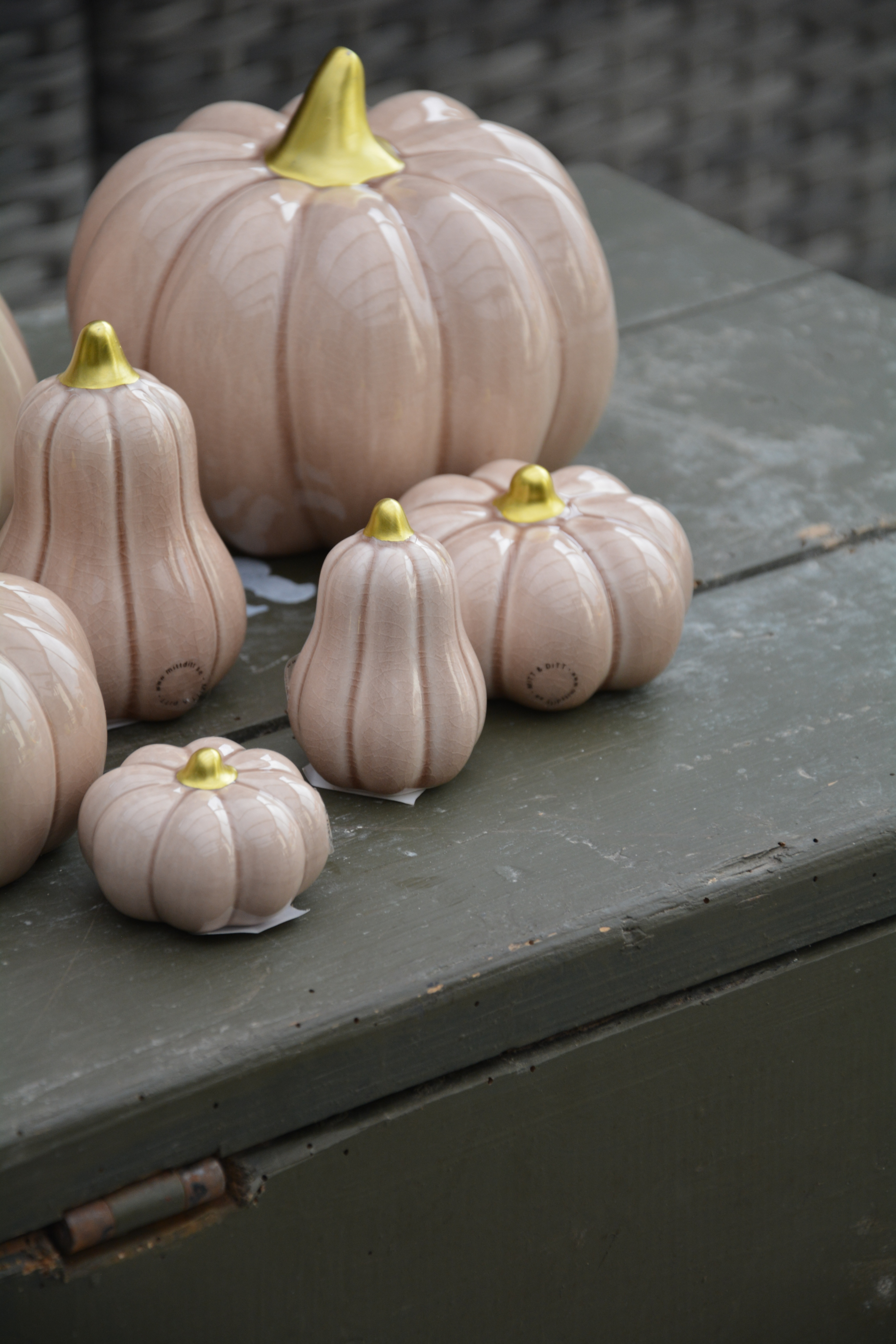 Pumpa beige mellan låg 7,8*4,5 cm keramik - 5